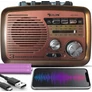 Kép 2/8 - Retro konyhai mobil rádió FM/AM/bluetooth/USB-s, akkumulátoros, E972