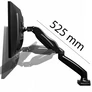 Kép 4/8 - Fém, erős és stabil állítható 3D asztali monitor tartó konzol 17"-től 32"-ig terjedő monitorokhoz