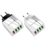 Kép 2/6 - 4 portos USB fali töltő – tökéletes adapter karácsonyi fényfüzérekhez, fehér