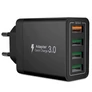 Kép 5/7 - 4 portos USB fali töltő – tökéletes adapter karácsonyi fényfüzérekhez, fekete