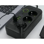 Kép 2/7 - 3 aljzatos hálózati csatlakozó 3 aljzat 250 V, 2 m, 4x USB, 1x UCB-C