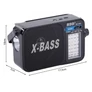 Kép 7/10 - Konyhai Retro rádió FM/AM  USB-s és elemes működéssel, X-BASS, beépített zseblámpával