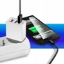 Kép 5/7 - 4 portos USB fali töltő – tökéletes adapter karácsonyi fényfüzérekhez, fehér, ER1089