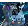 Kép 6/8 - FM transzmitter iOS és Android bluetooth 5.3 kompatibilis RGB világítás autós töltő 2x usb + usb-c VG