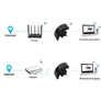 Kép 4/11 - Wi-Fi erősítő nagy teljesítményű átjátszó 300 Mbps 2.4g hozzáférési pont fekete VG