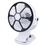 Kép 1/8 - Kompakt akkus USB-c asztali ventilátor, csíptethető, 19 x 14 cm 
