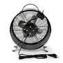 Kép 4/5 - Excellent Electrics Retro Loft stílusú fém ventilátor,  2 fokozattal, 25 cm, fekete 