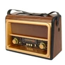Kép 4/8 - PLUGX Napelemes és hálózati 2in1 Retro konyhai mobil rádió FM/AM/bluetooth/USB-s, akkumulátoros, HT