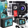 Kép 1/8 - HD Vízálló sportkamera  WIFI 30m  PRO GO LCD kijelző és konzol tartó tok 