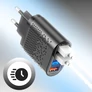 Kép 3/6 - 4 USB kimenetes fali adapter Quick Charge 3.0 AC Töltő 3 IN1 Kábel 4x USB, 48W