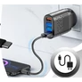 Kép 6/6 - 4 USB kimenetes fali adapter Quick Charge 3.0 AC Töltő 3 IN1 Kábel 4x USB, 48W
