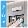Kép 11/11 - MalTec kerámia fűtőbetétes fali hősugárzó, légfüggöny, oszcilláció, WIFI, távvezérlővel, 2000 W, PT5800W-WH