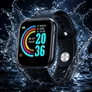 Kép 9/9 - Sport okosóra pulzusmérővel, egészség funkciókkal, fekete, vízálló, Android és iOS kompatibilitás