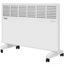 Kép 1/9 - Kraft&Dele elektromos kerekes konvektoros fűtőtest termosztáttal, 2 teljesítmény fokozattal, hideg/meleg üzemmód, 2000W