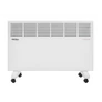 Kép 3/9 - Kraft&Dele elektromos kerekes konvektoros fűtőtest termosztáttal, 2 teljesítmény fokozattal, hideg/meleg üzemmód, 2000W