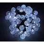 Kép 2/7 - 50 LED-es napelemes LED fényfüzér, gömb forma, 8 világító üzemmód, IP65, hideg fehér
