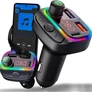 Kép 1/5 - FM bluetooth transmitter és kihangosító, MP3, microSD, 2 db USB bemenettel