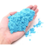 Kép 2/7 - Kinetikus homok felfújható homokozóval, formákkal, 2 kg -  kék homokkal