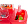 Kép 5/8 - Játék gyerekkonyha mosogatóval, főzőlapokkal, igazi gőzzel, fénnyel és hangokkal, működő csappal, 70 cm