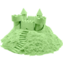 Kép 2/6 - Kinetikus homok felfújható homokozóval, formákkal, 2 kg -  zöld homokkal