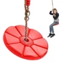 Kép 1/9 - Gyerek műanyag korong hinta 190 cm-es kötéllel, 27 cm, piros
