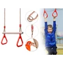 Kép 5/8 - Gimnasztikai trapéz kerti hinta gyerekeknek, 100 kg teherbírás, 170 cm hosszú zsinórral