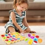 Kép 6/7 - 12 db-os tojás Montessori összeillesztős ügyességi-logikai játék gyerekeknek