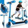 Kép 1/10 - Világító LED kerekes összecsukható roller, gyerekeknek, 50 kg teherbírással