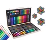 Kép 7/11 - 180 részes gyerek rajz és festőkészlet praktikus fa bőröndben