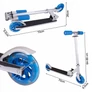 Kép 3/10 - Világító LED kerekes összecsukható roller, gyerekeknek, 50 kg teherbírással, kék