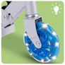 Kép 5/10 - Világító LED kerekes összecsukható roller, gyerekeknek, 50 kg teherbírással, kék