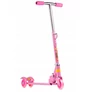 Kép 8/11 - Világító LED-es 3 kerekes Roller, gyerekeknek, 77 cm, rózsaszín