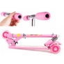Kép 9/11 - Világító LED-es 3 kerekes Roller, gyerekeknek, 77 cm, rózsaszín