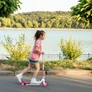 Kép 3/6 - XQmax összecsukható roller, gyerekeknek, 50 kg teherbírással, rózsaszín