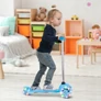 Kép 6/7 - Világító LED-es 3 kerekű  összecsukható roller, gyerekeknek, 50 kg teherbírással