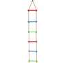 Kép 2/6 - Kötéllétra fából készült kerti hinta gyerekeknek, 40 kg teherbírás, 200 cm hosszú 
