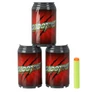 Kép 4/4 - Cápa NERF darts pisztoly 8 DB EVA hab tölténnyel és 3 db palackkal, kék, 27 x 23 x 5 cm