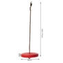 Kép 2/8 - Gyerek műanyag korong hinta 175 cm-es kötéllel, 28 cm, piros