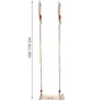 Kép 4/7 - Gyerek Fa hinta 170 cm-es kötéllel, 40 cm, 50 kg terhelhetőséggel