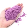 Kép 4/12 - Kinetikus homok felfújható homokozóval, formákkal, 2 kg - lila homokkal