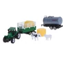 Kép 3/5 - KidsToys játék traktor pótkocsival, szalmabálával és szerszámokkal, 7 cm ABS