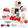 Kép 4/6 - KidsToys játék barista és szupermarket pénztárgép hanggal, 15x11x18 cm