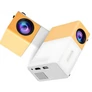 Kép 5/8 - Mini projektor hordozható projektor gyerekeknek LED TFT LCD sárga és fehér színben,VG