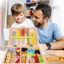 Kép 4/11 - Játék Fa szerszámok, játék műhely bőröndben