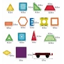 Kép 2/9 - 70 db-os Nagy méretű 3D mágneses színes panelek építőkészlet,