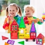 Kép 7/9 - 106 db-os  XL Nagy méretű 3D mágneses színes panelek építőkészlet,