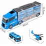 Kép 3/10 - MALPLAY 11 db-os Rendőrségi kamion autókkal, helikopterrel, kinyitható, 40 cm