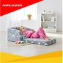Kép 3/6 - Sötétben fluoreszkáló gyerekfotel szürke-csillagos 57 x 28 x 40-100 cm