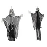 Kép 7/7 - Halloween felakasztható dekoráció, szellem csontváz, halálkoponya, 80 cm