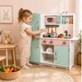 Kép 10/10 - Interaktív Játék gyerekkonyha sütővel, főzőlapokkal, MDF, 71 × 25 × 71,5 cm